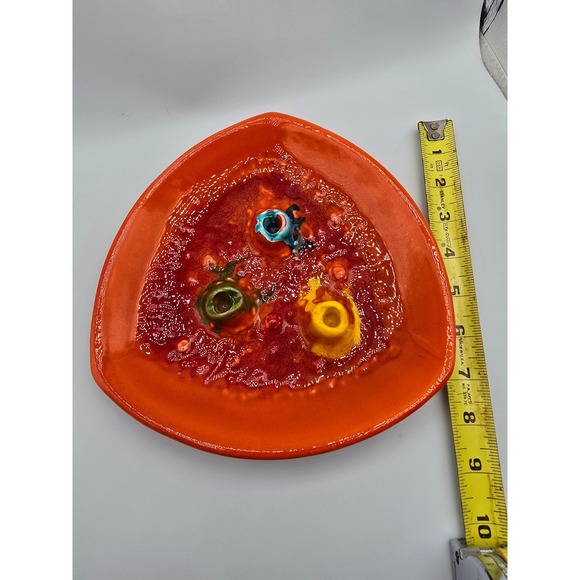 Vintage California USA Pottery Lava Glaze Volcano Ashtray Trinket Dish MCM Retro - Picture 8 of 8